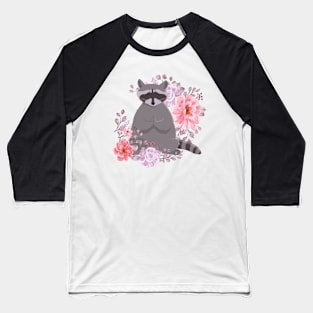 Zen Raccoon Baseball T-Shirt